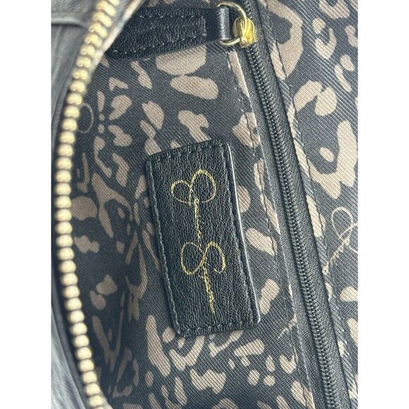 Jessica Simpson Ladies Black Crossbody Bag w/Adjustable Strap Gold Accents - Picture 11 of 12